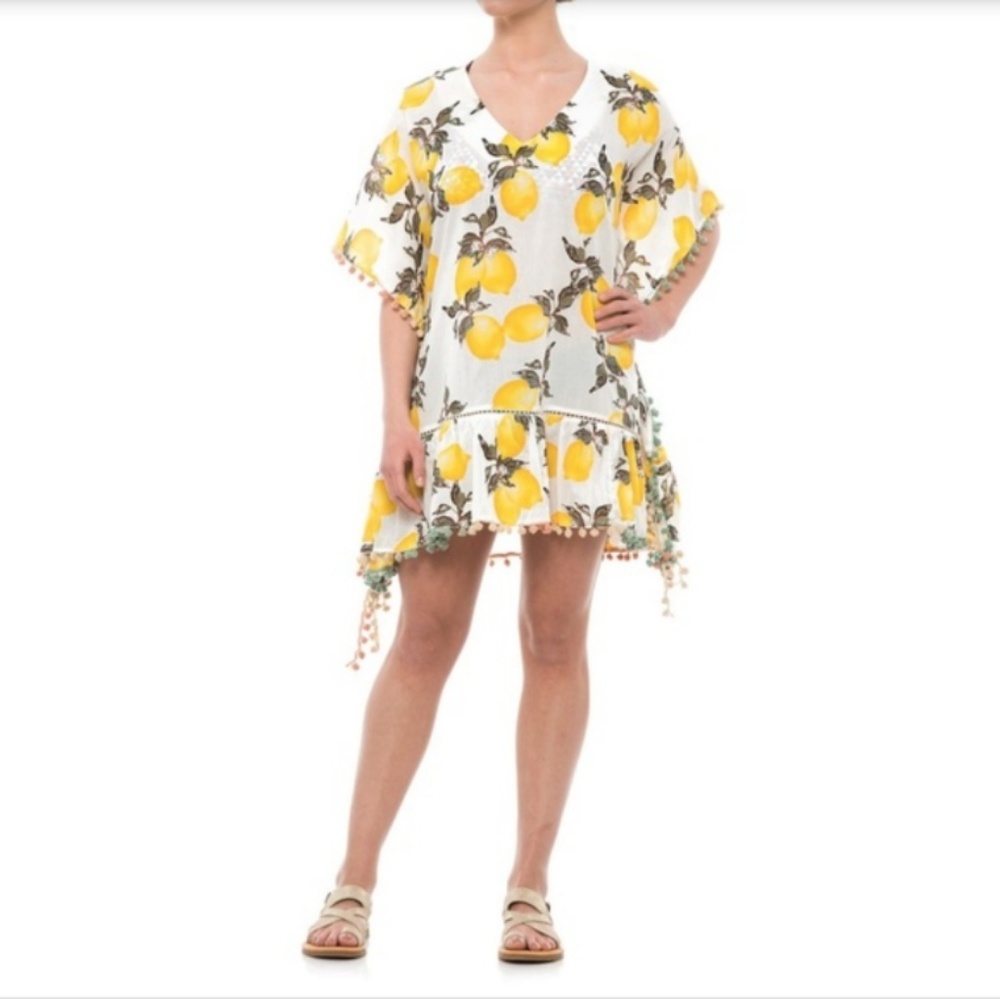 Violet Sky Lemon Cover Up Tunic